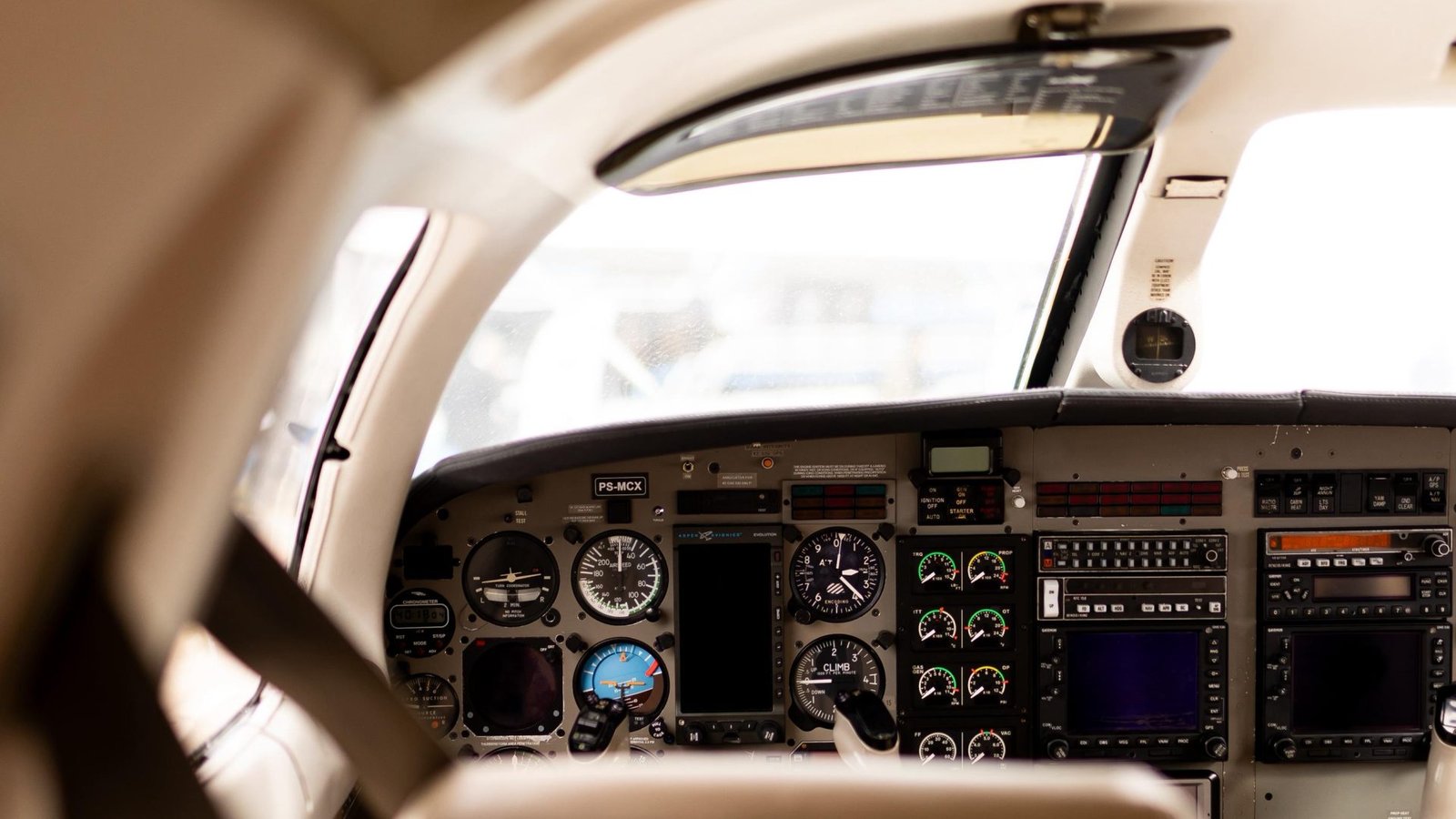 Painel de instrumentos do Piper JetPROP PS-MCX